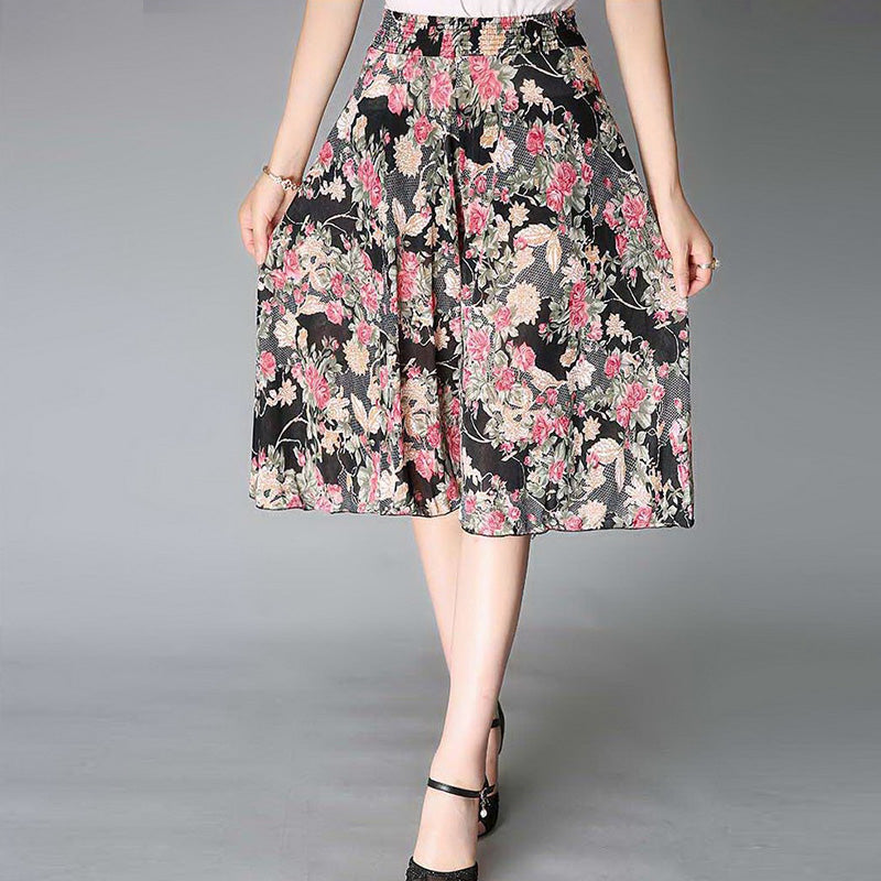 Nove ljetne hlače s elastičnim strukom za 2024. Cvjetne kilo hlače širokih nogavica visokog struka