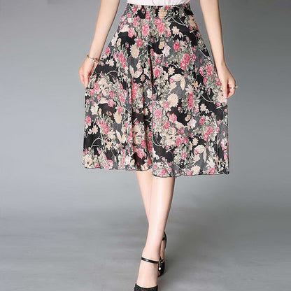 Nove ljetne hlače s elastičnim strukom za 2024. Cvjetne kilo hlače širokih nogavica visokog struka