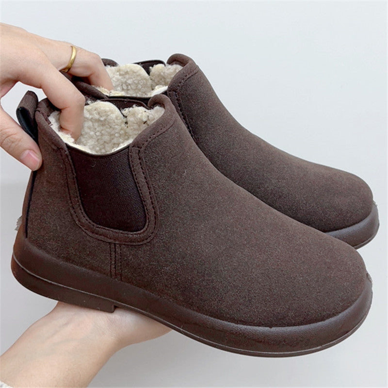 🔥👢【35-41】Zima 2024. Tople ravne udobne višenamjenske kratke čizme Neklizajuće čizme-3849256