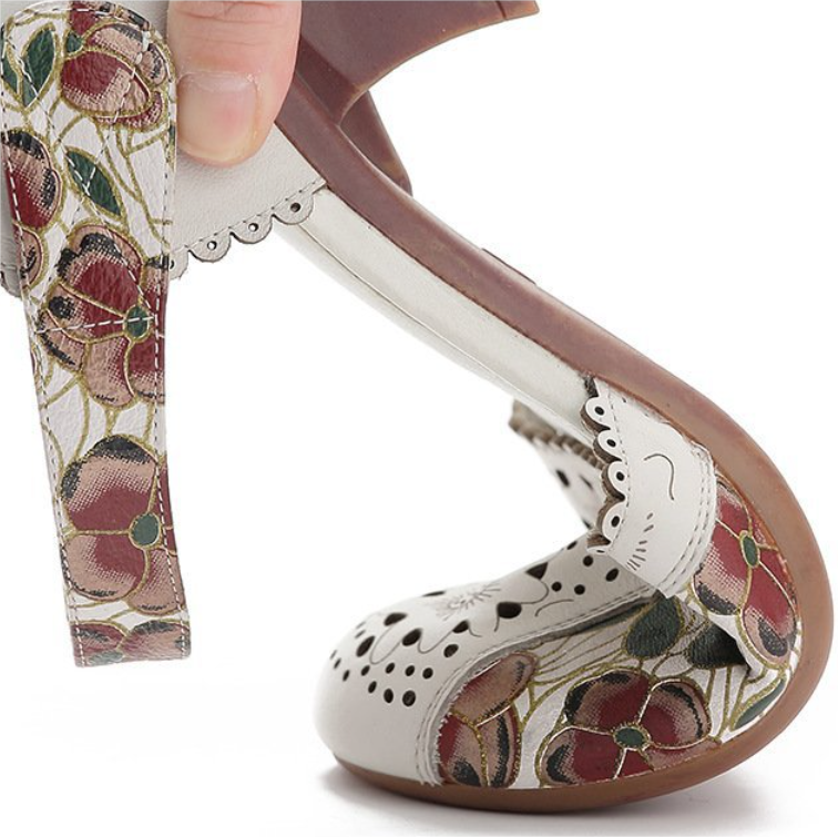 🥿✨【35-40】Ženske mekane kožne sandale na visoku petu novog stila ljeta 2025., moderne i udobne