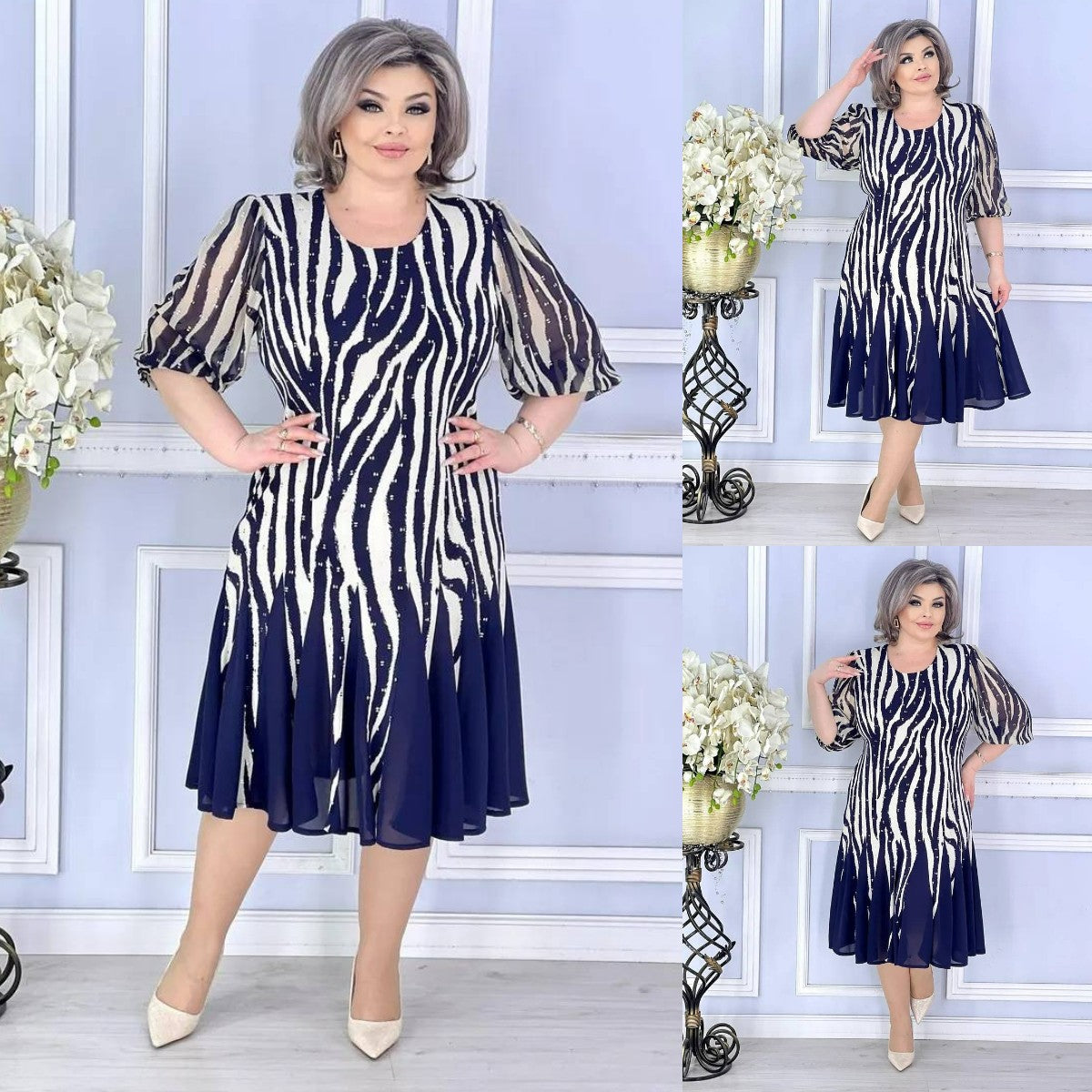 💖👗【Najprodavaniji proizvod】💙🌸 【S-5XL】 Nova elegantna festivalska haljina na točkice--udobna i prozračna