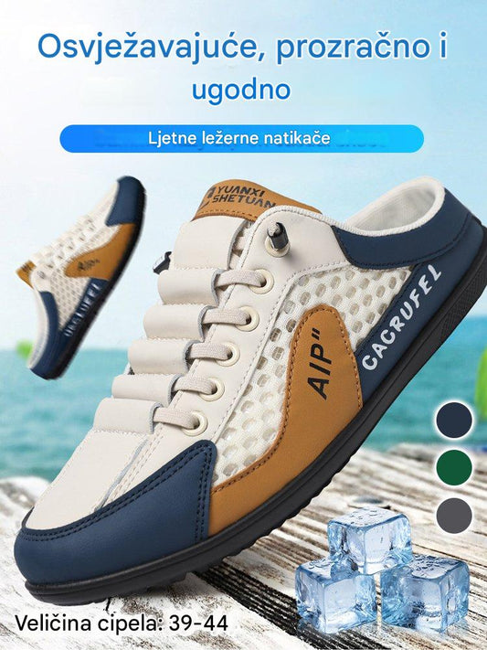 👟🔥 Rasprodaja 【39-44】 Nova ljetna muška sportska obuća i casual papuče - nova prozračna i dezodorirajuća tkanina