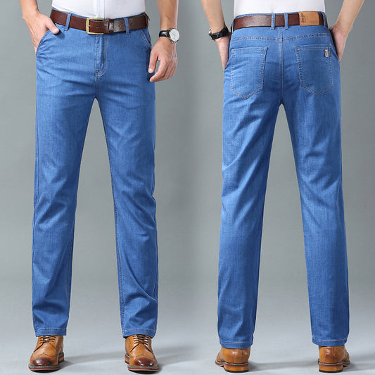 👖👖【60-110KG】 Svestrane, ležerne, jednostavne muške traperice veće veličine-3932446