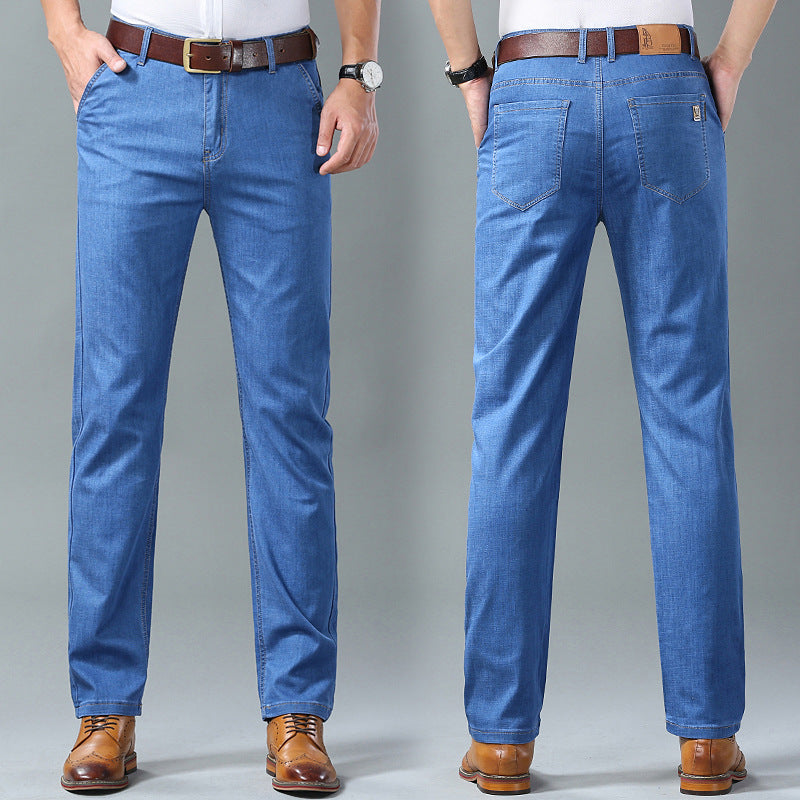 👖👖【60-110KG】 Svestrane, ležerne, jednostavne muške traperice veće veličine-3932446