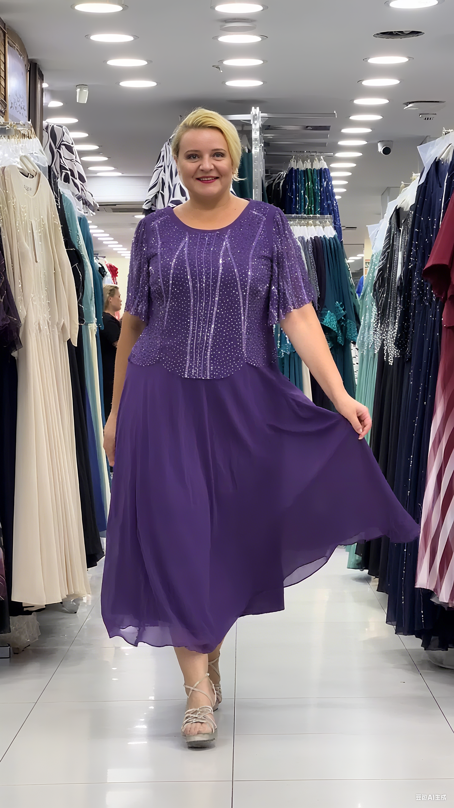 🔥【Vremenski ograničena ponuda】💋【S-5XL】👗 Nova modna haljina sa šljokicama, klasičan dizajn, elegantna i jednostavna