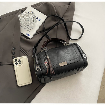 Ženska torba preko tijela s retro dizajnom resica i jednobojnim patchworkom, 2026