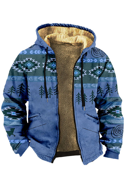 💖✨👔【S-4XL】Jesenski i zimski ležerni muškarci plus debeli baršunasti kaput i topla kapuljača od janjeće vune