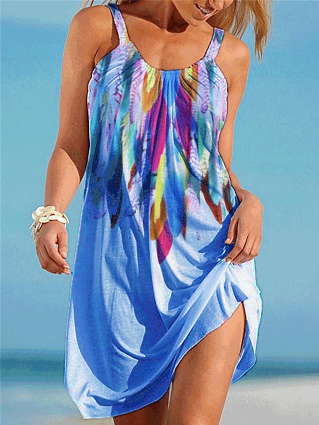 🌹👗[50% popusta]💖 [S-5XL] 🎁Nova ljetna haljina za plažu s printom tregera, moderna i ležerna, udobna na dodir, visokokvalitetna tkanina