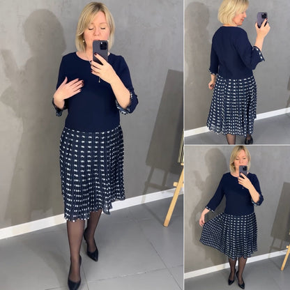 👗【S-5XL】💥Nova ljetna elegantna plisirana haljina ---dezen ističe figuru-prikladna za sve prilike