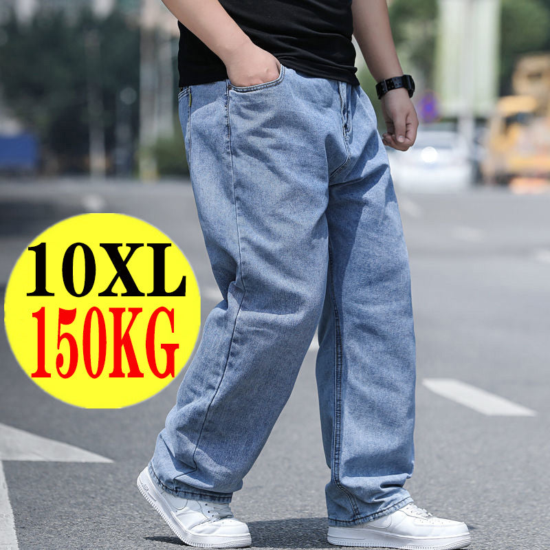 🤸‍♂️👖【50% popusta 🔥】【45–150 kg】🌌Novi model 2025: muške traperice velikih veličina, širokog kroja, rastezljive i udobne