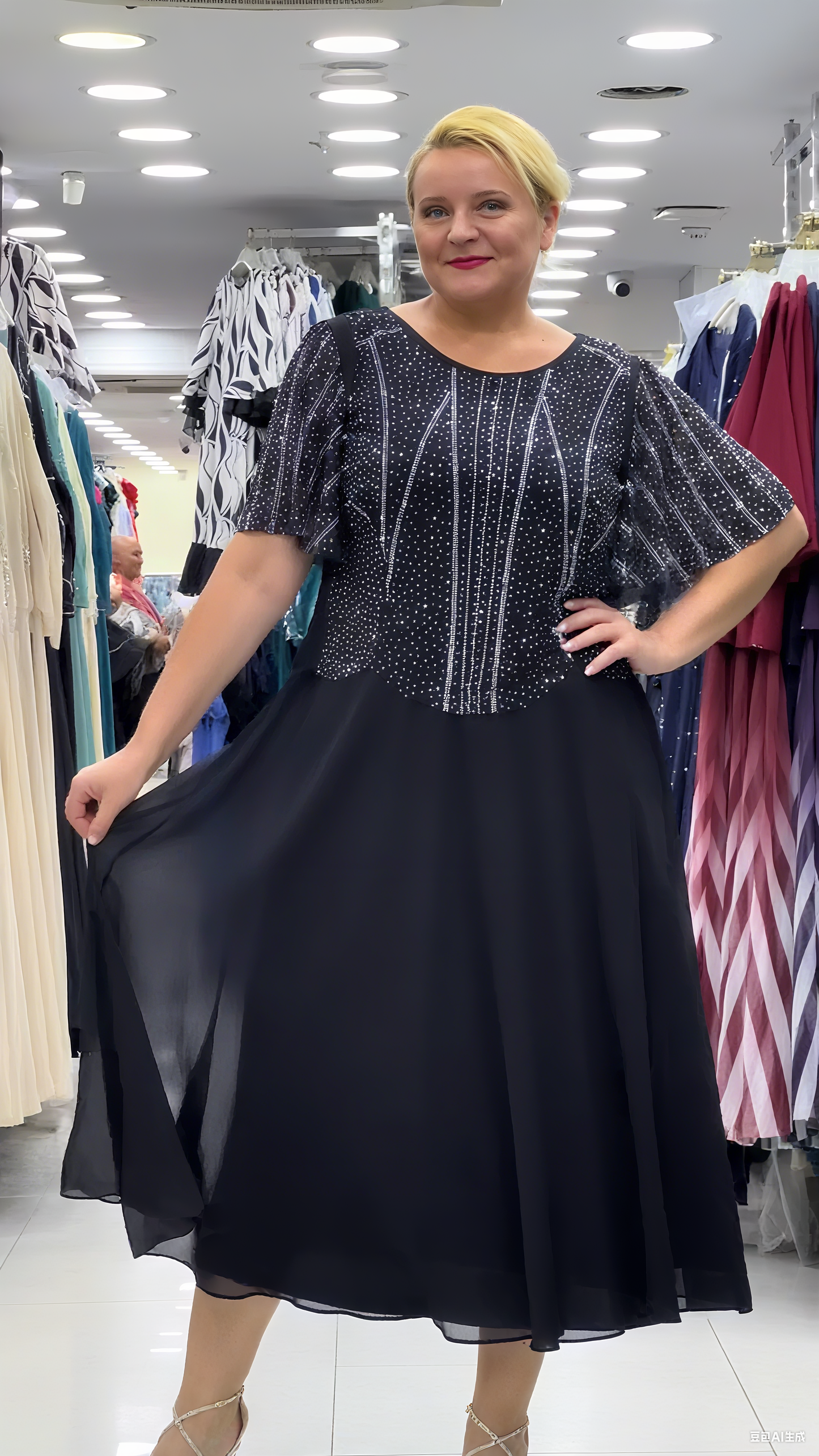 🔥【Vremenski ograničena ponuda】💋【S-5XL】👗 Nova modna haljina sa šljokicama, klasičan dizajn, elegantna i jednostavna