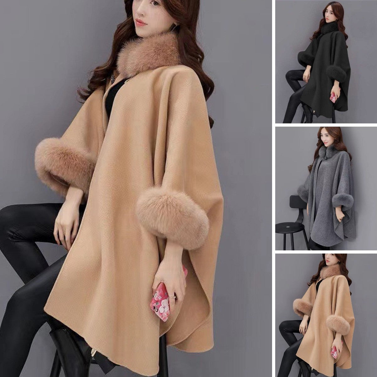 🔥【S-5XL】2024 novi ženski dugi mekani vuneni kaput-3794239