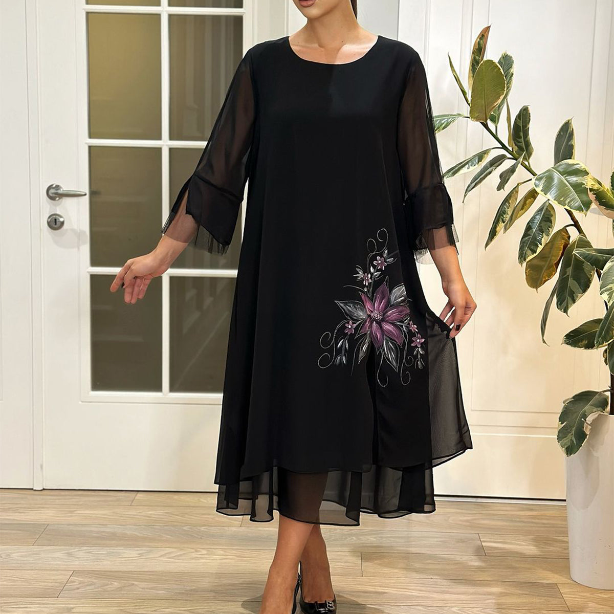 🔥👗【S-5XL】💖🌹2025 nova ljetna modna ležerna haljina, haljina za predenje, udobna i prozračna, prikladna za svaki dan
