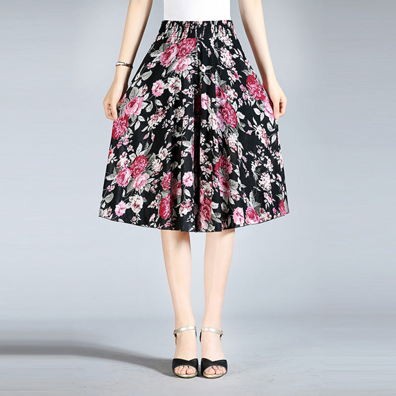 Nove ljetne hlače s elastičnim strukom za 2024. Cvjetne kilo hlače širokih nogavica visokog struka