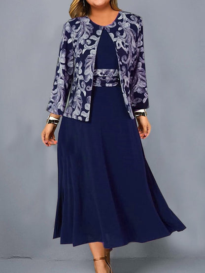 🌹😍💖【S-3XL】【Suknja + Jakna】Nova haljina bez rukava s printom iz 2025., ležerna odjeća