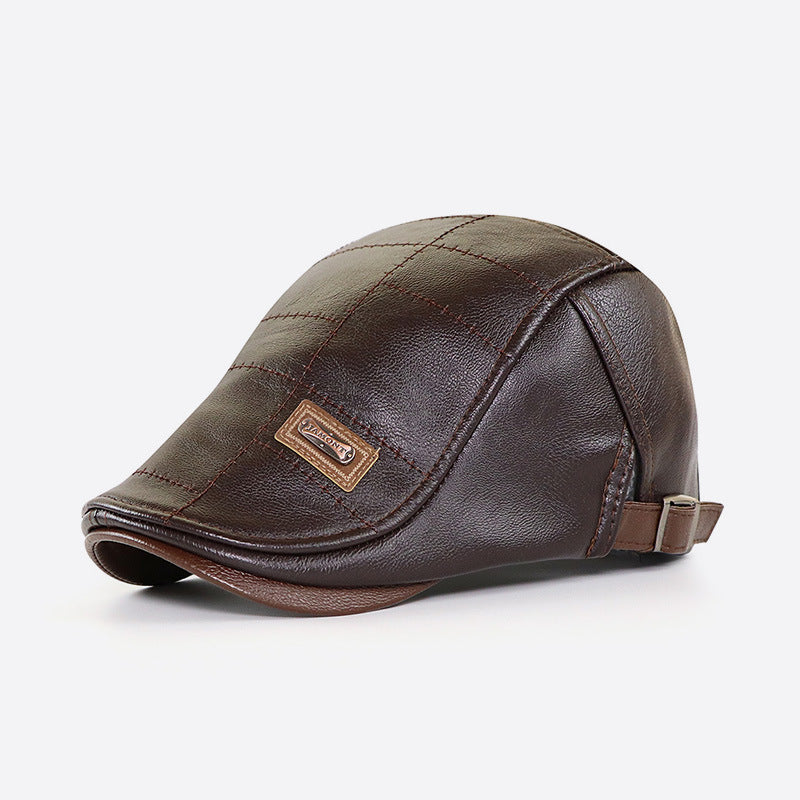 🧢【49% popusta】🔥Muška beretka od retro kože-3815597
