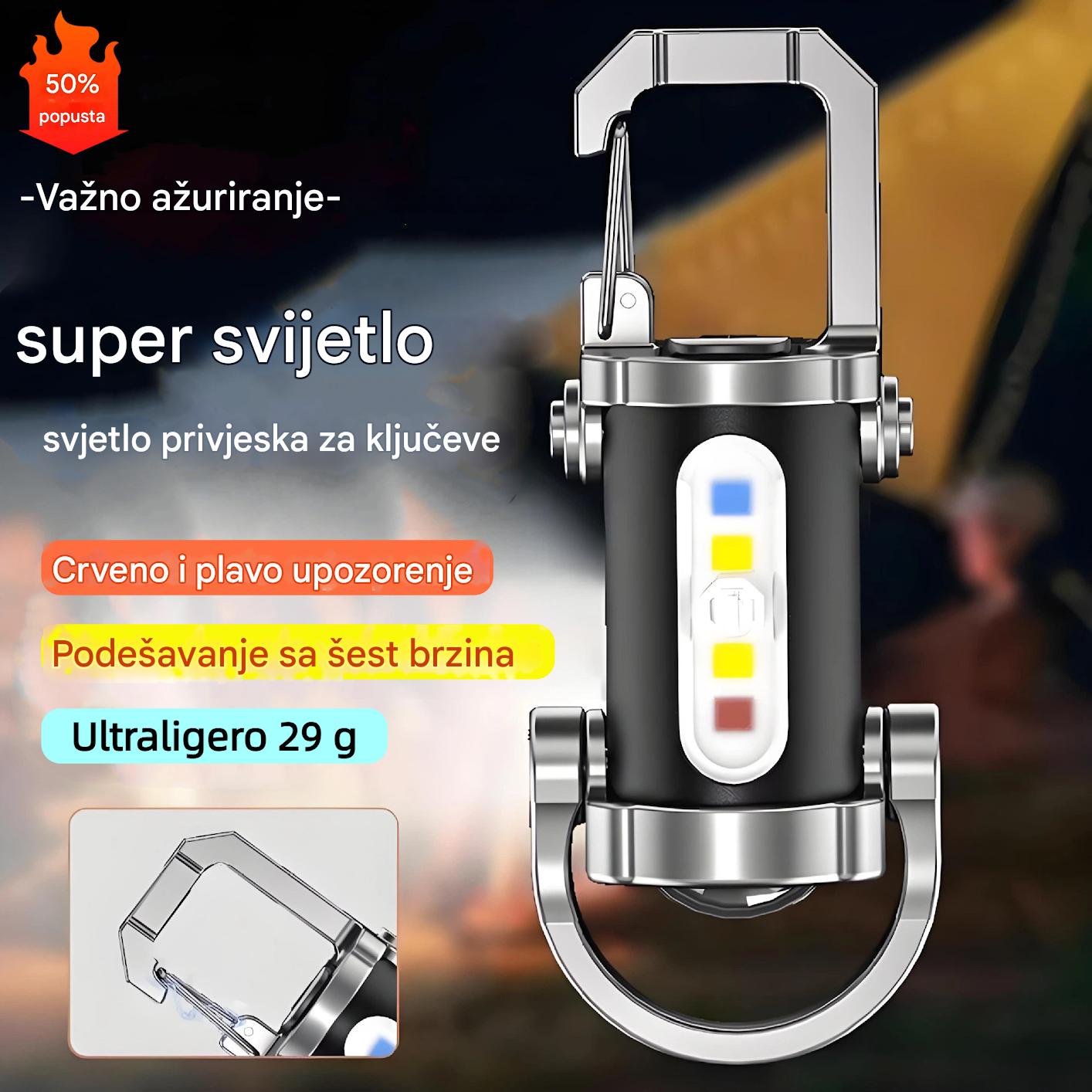 【Kupi 2 i dobiješ 2 besplatno】🔥Velika ponuda🔥Mini svjetiljka za ključeve, super svijetla i vodootporna s izlazom od 1200 lm